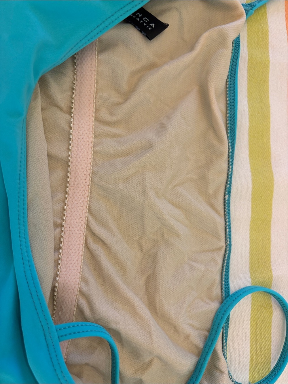 La Blanca Turquoise Slim-Strap One-Piece Swimsuit - Picture 5 of 6